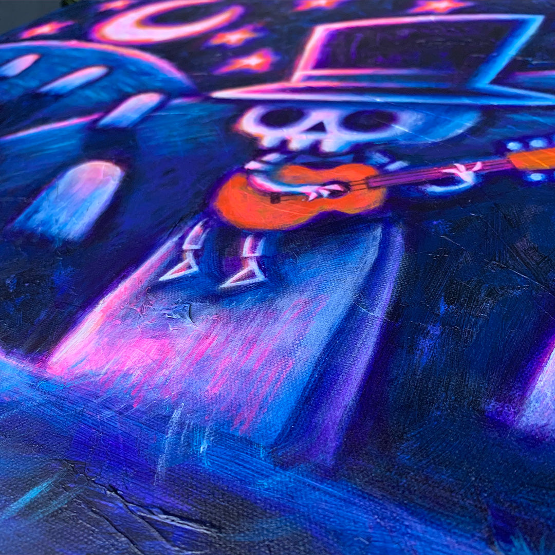 Serenading the Dead 50x60cm Painted Canvas