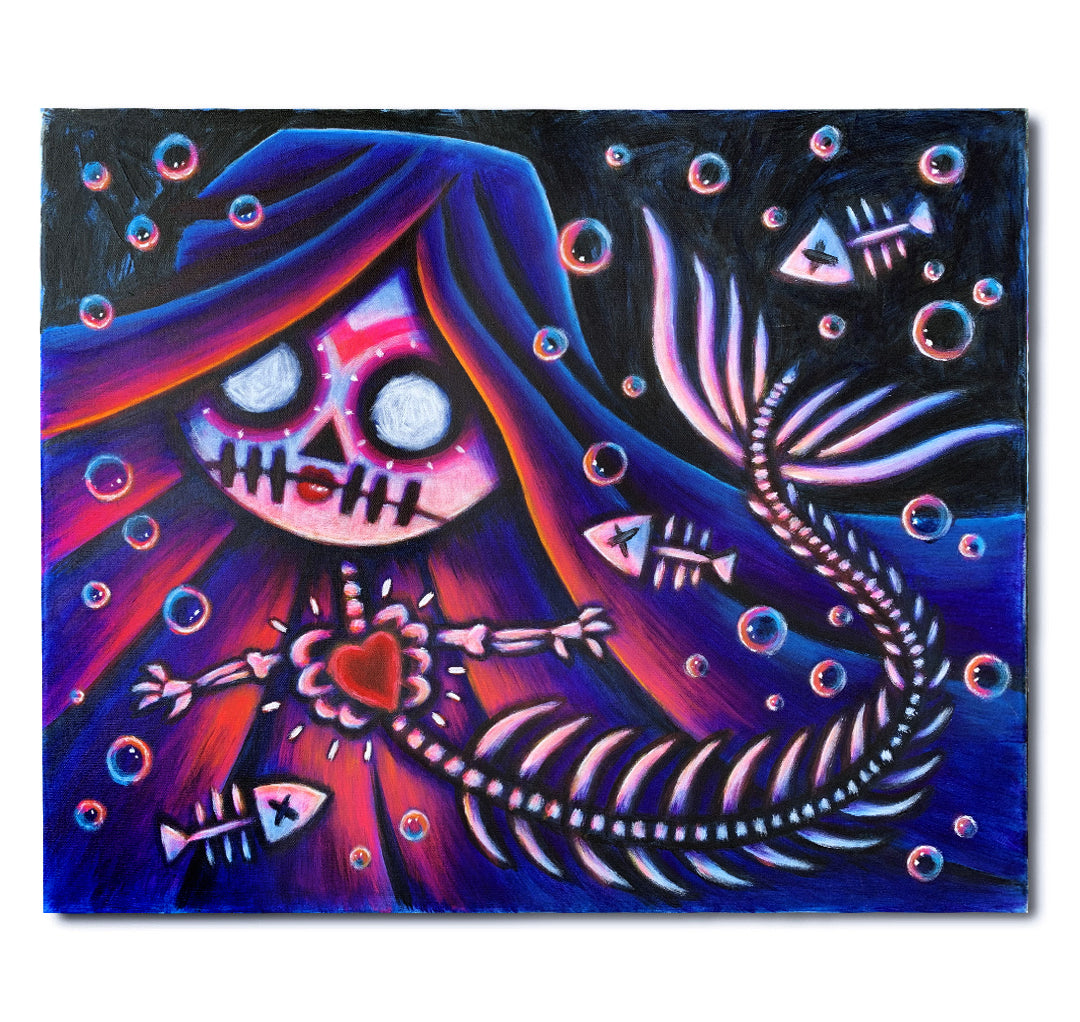 La Sirena 50x60cm Painted Canvas