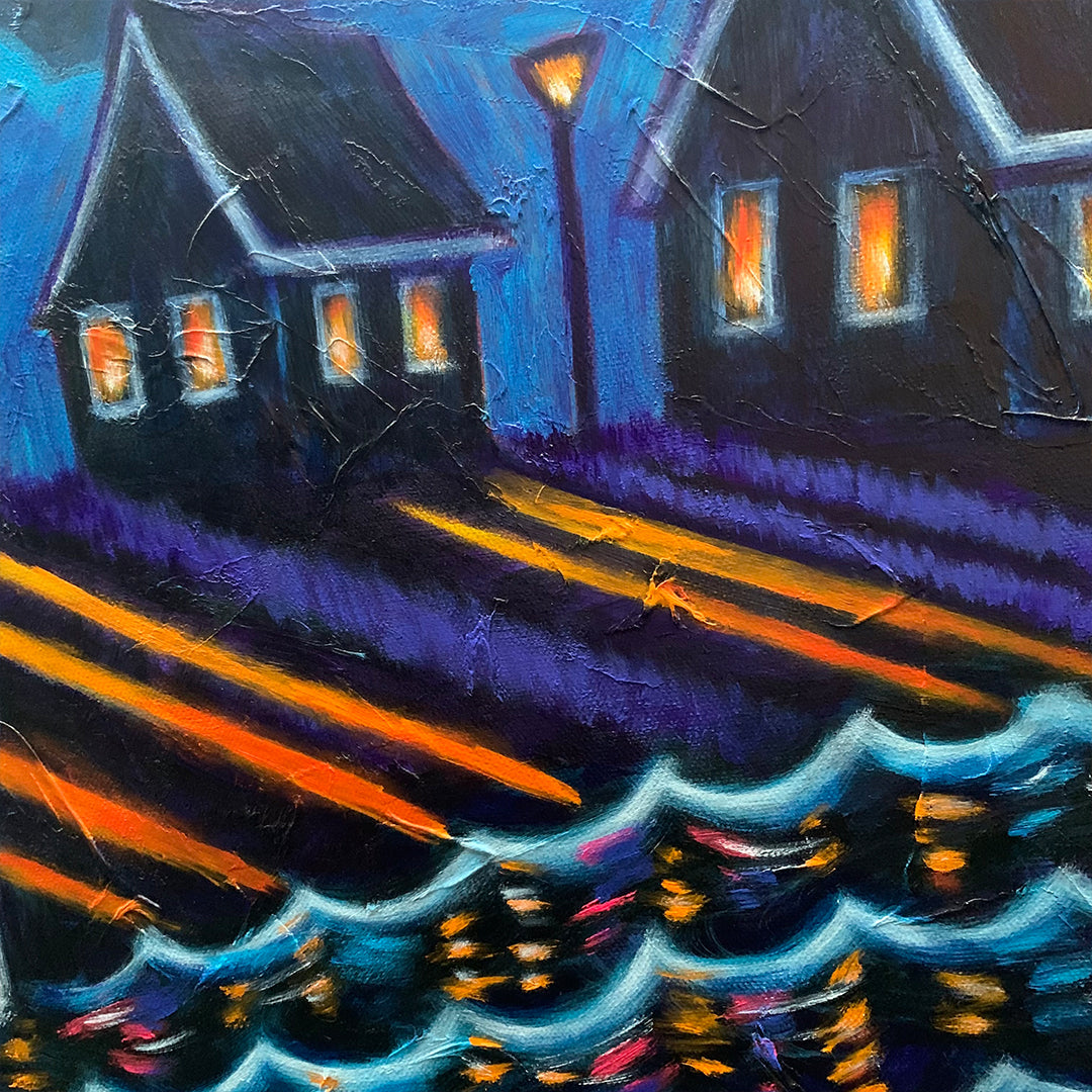 Reflections of What We Were 50x60cm Painted Canvas – gothic art by Akumu Ink, alt fashion art from Akumu Ink Clothing