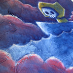 Adrift in the Mist 40x50cm Painted Canvas – gothic art by Akumu Ink, alt fashion art from Akumu Ink Clothing
