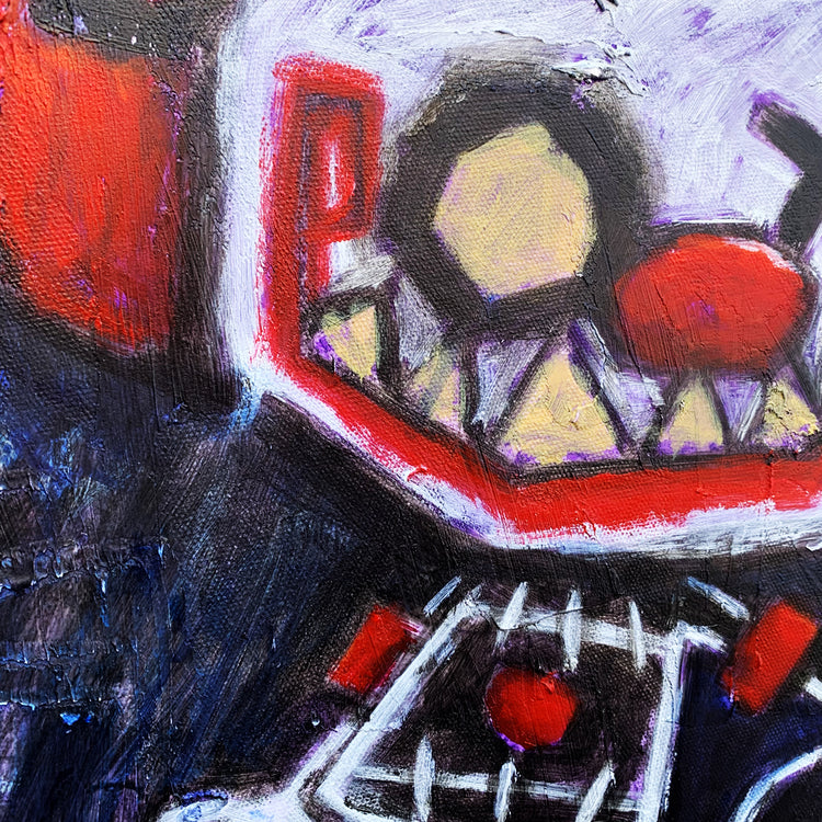 It's All A Joke 50x60cm Painted Canvas – gothic art by Akumu Ink, alt fashion art from Akumu Ink Clothing