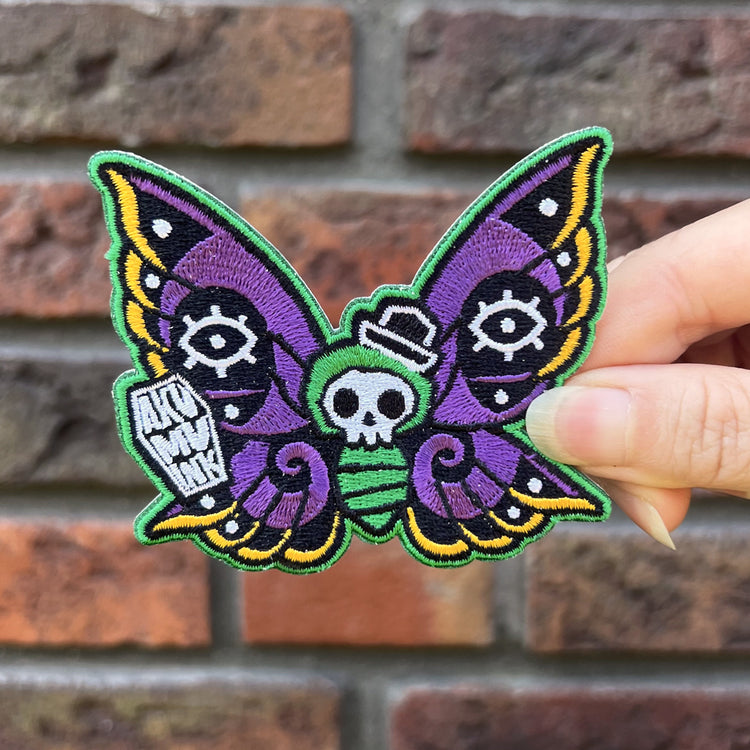 Butterfly Patch – gothic Accessories by Akumu Ink, alt fashion art from Akumu Ink Clothing