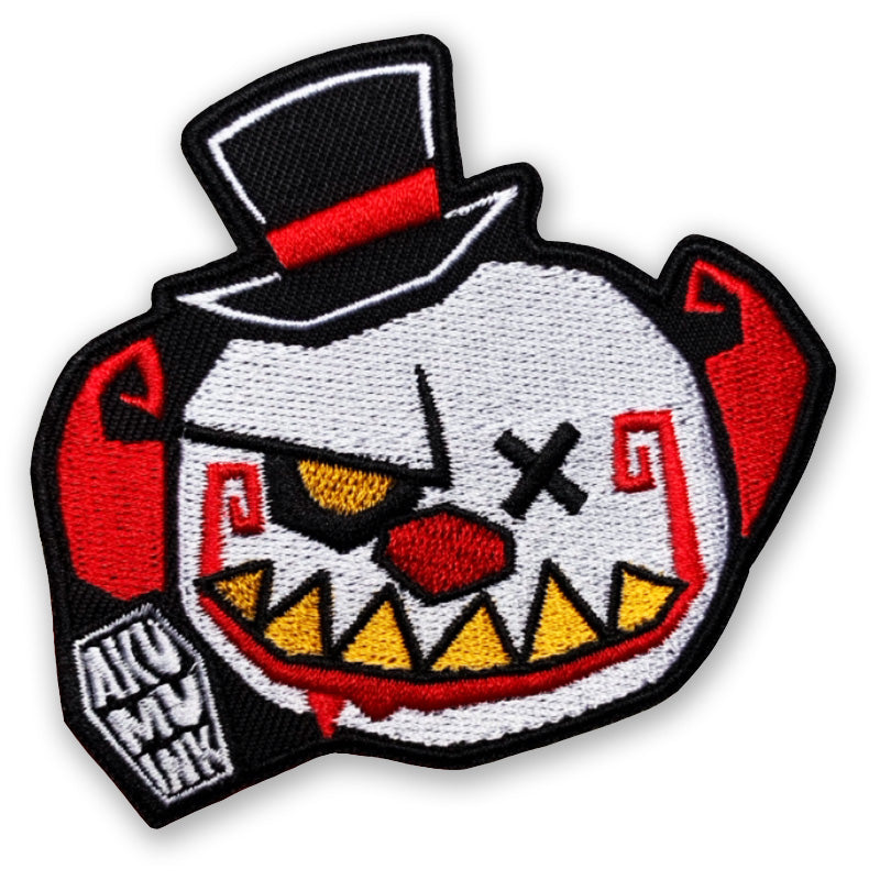 Klown Patch – gothic Accessories by Akumu Ink, alt fashion art from Akumu Ink Clothing