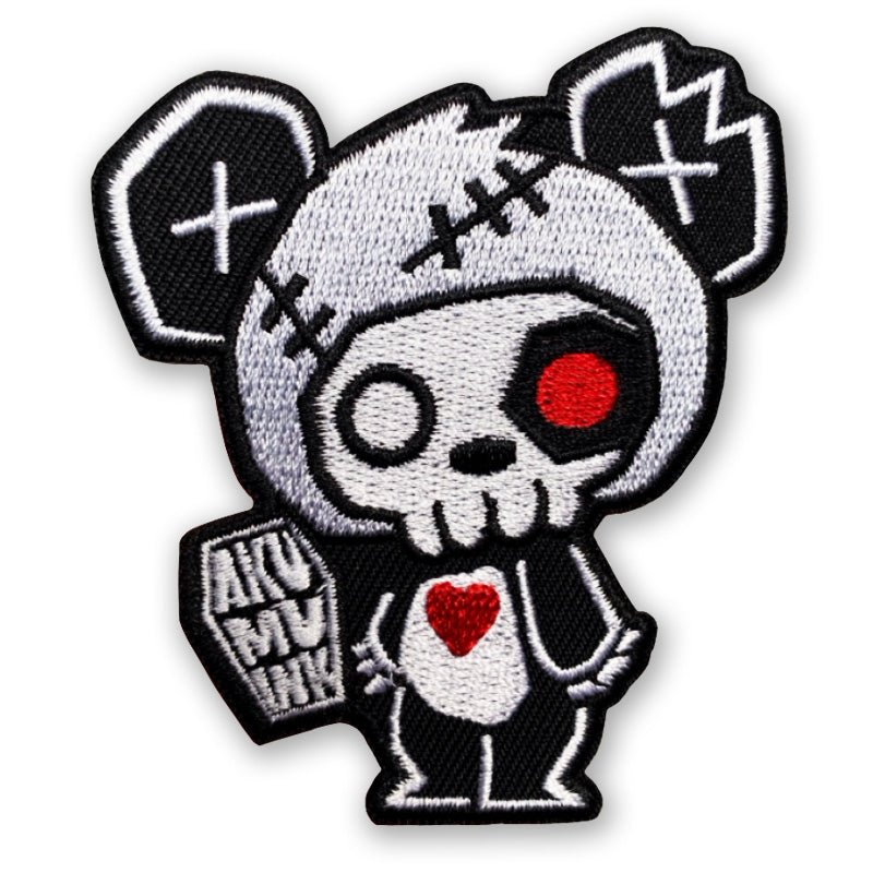 Panda Patch – gothic Accessories by Akumu Ink, alt fashion art from Akumu Ink Clothing