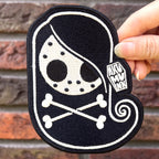 BIG Tokyo Crossbones Patch – gothic Accessories by Akumu Ink, alt fashion art from Akumu Ink Clothing