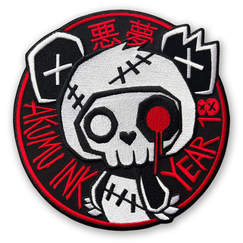 Limited YEAR 18 Large Patch – gothic Accessories by Akumu Ink, alt fashion art from Akumu Ink Clothing