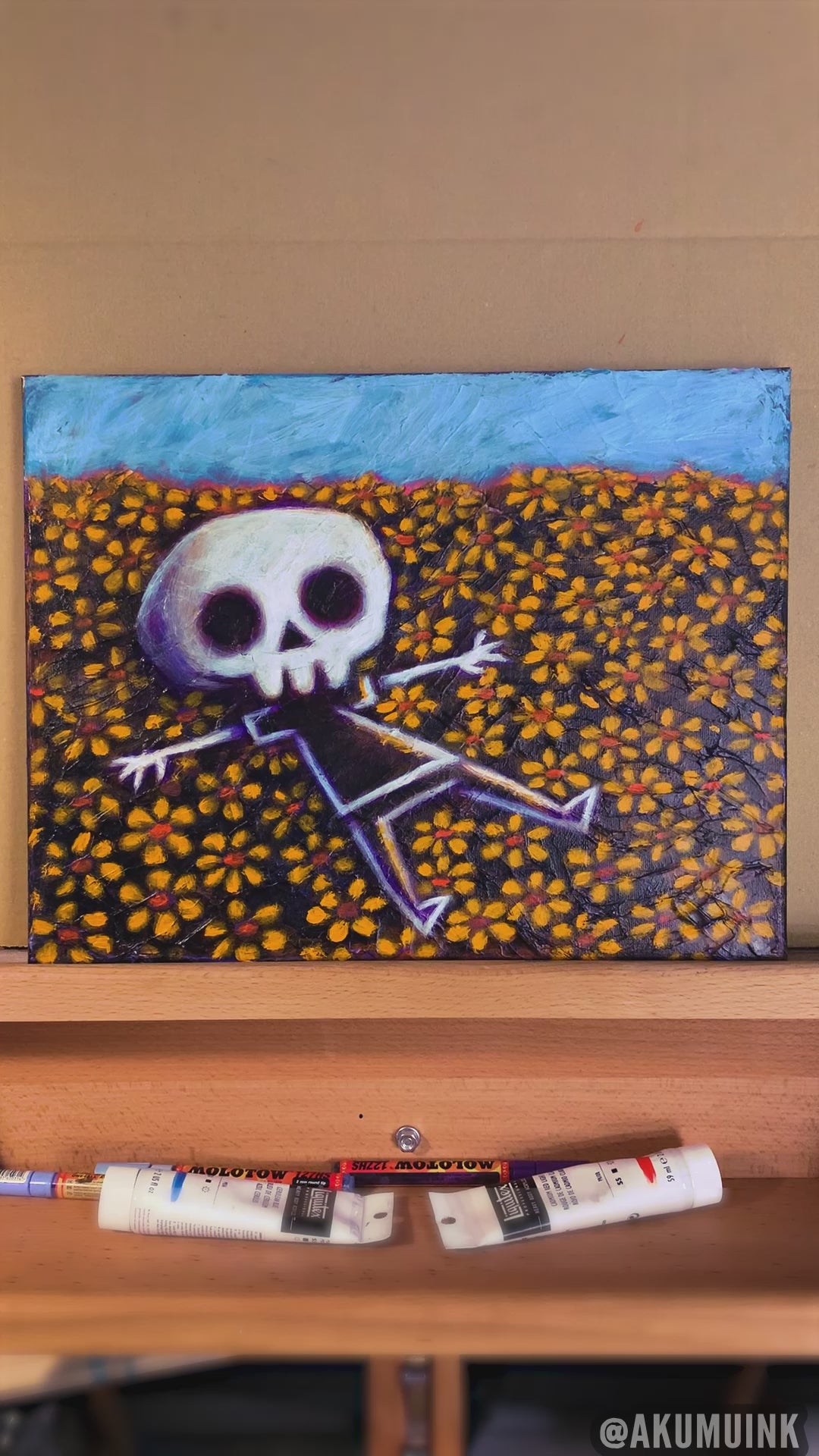 2025 Leave Me Here (to Die) 36x27.5cm Painted Canvas