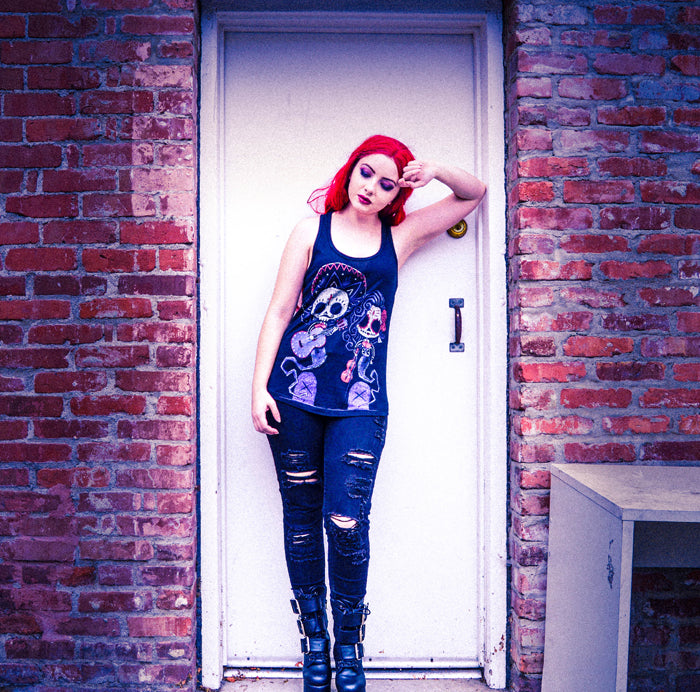 Akumu Ink goth Women Shirts, skull Women Shirts, 
