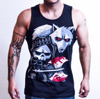 Akumu Ink goth Men Shirts, skull Men Shirts, 