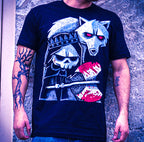 Akumu Ink goth Men Shirts, skull Men Shirts, 