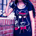 Akumu Ink goth Women Shirts, skull Women Shirts, 