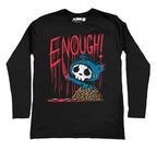 ENOUGH! Men Long Sleeve Tshirt, Men Shirts, Akumu ink, goth, emo