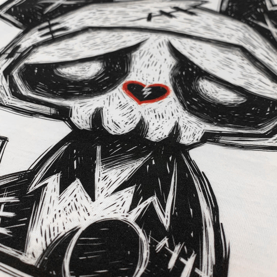 Sad Panda Men White Tshirt, Men Shirts, Akumu ink, goth, emo